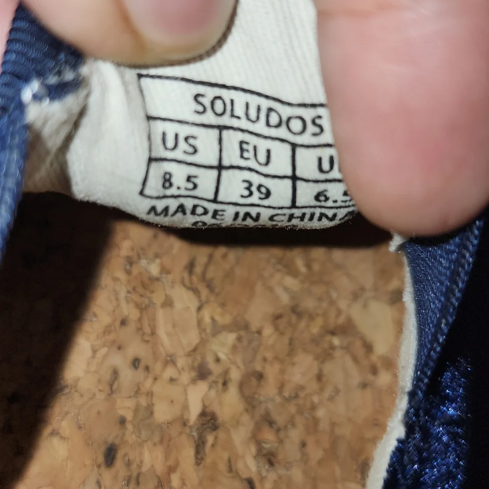Soludos Blue Velvet Sheep Shoes Slip-on 8.5 - Picture 9 of 9